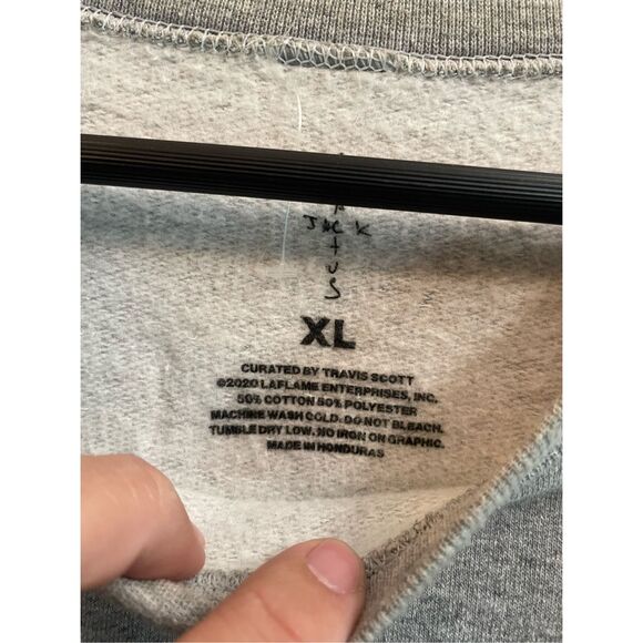 Travis Scott McDonald’s Order Puff Print Crewneck Sweater XL Hype 2020 - Picture 3 of 7